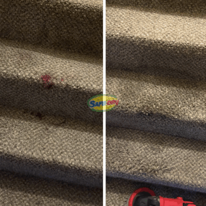 Before and after stain removal