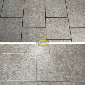 Before and after tile & grout cleaning