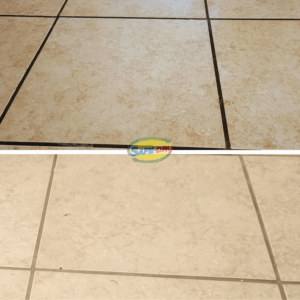 Before and after tile & grout cleaning