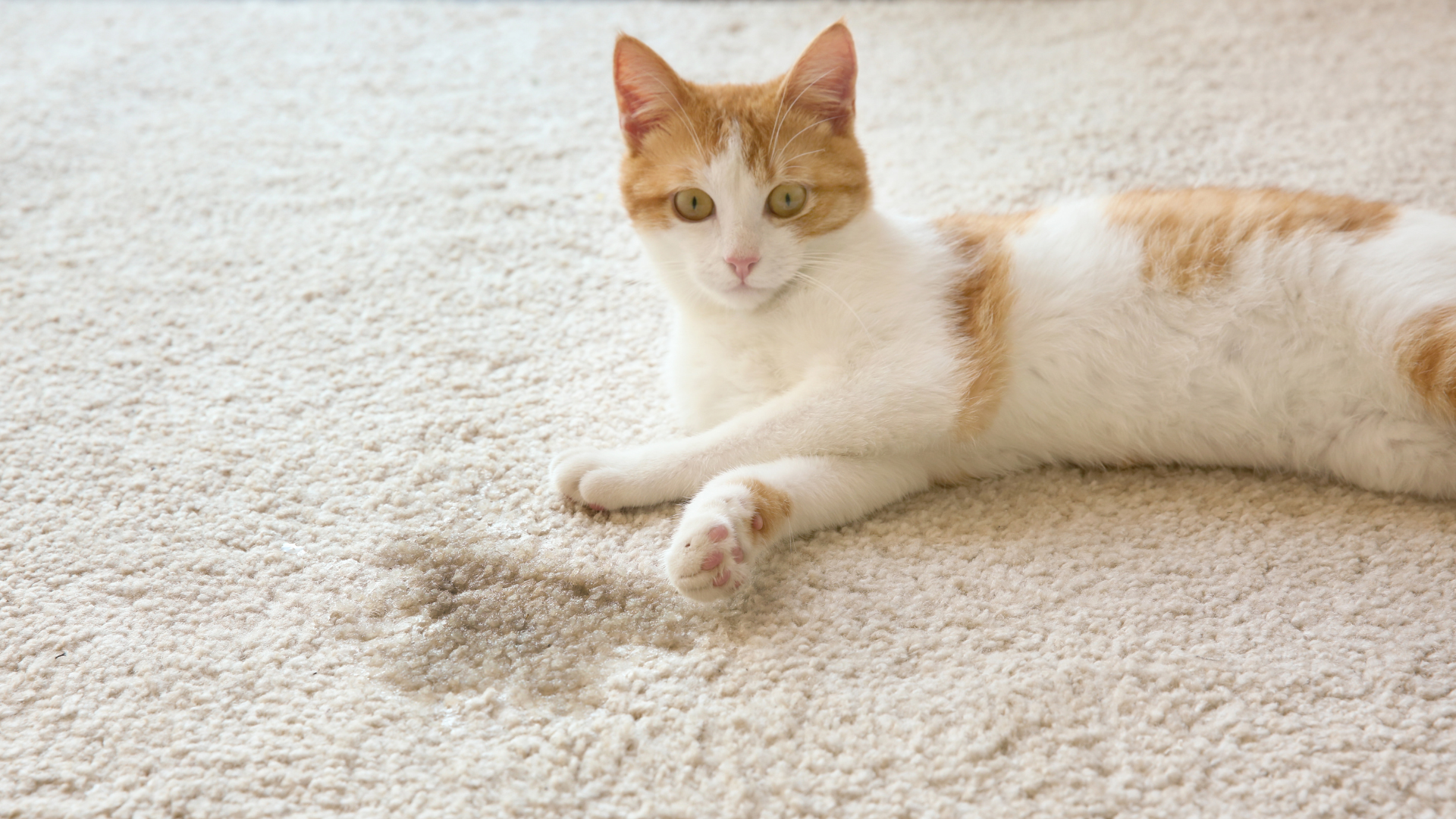 cat urine on carpet