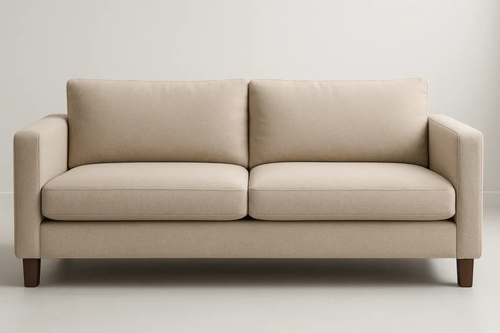 clean sofa